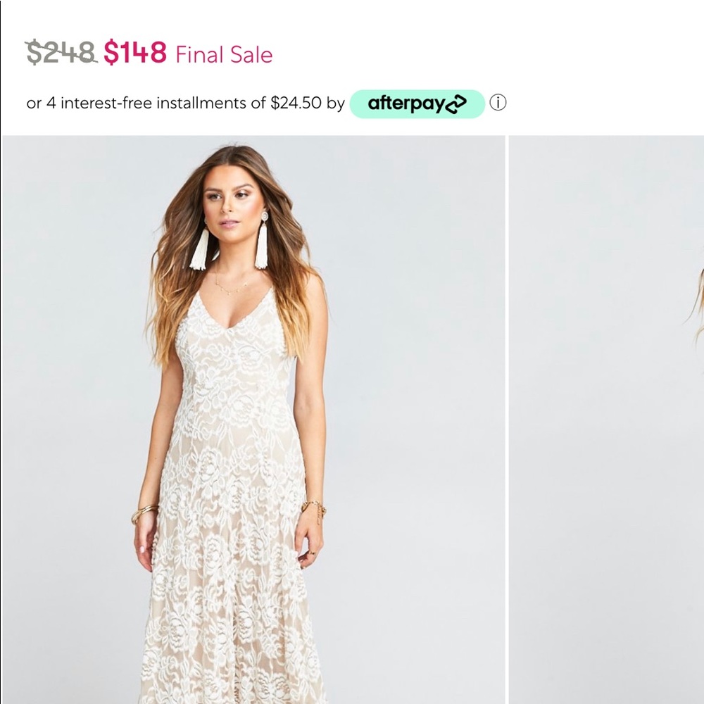 Show me Your Mumu Lace Maxi Dress